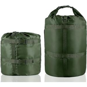 35L Compression Sack for Sleeping Bag, 400T 20D Nylon Waterproof & Tear-Resistant Stuff Sack, Ultralight Portable Storage Bag for Camping, Hiking, Backpacking, Outdoor Travel