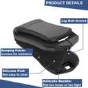 Positioner Clip, Shoulder Belt Adjuster for Neck & Shoulder Comfort, Stopper Clamps Positioner, 2 Pcs