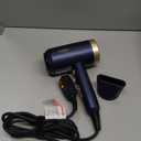 Hair Dryers for Women, CONFU Hair Dryer with Diffuser, Blow Dryers for Men, Hairdryer with Diffuser Attachment, Portable Lightweight Fast Drying Negative Ion Hairdryer for Home (Blue)