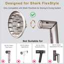 Large Diffuser Attachment Suitable for Shark FlexStyle, Upgraded Larger Shark Diffuser Nozzle for Dryer Rapid and Achieve Wavy, Curly, Coily Hair (White)