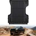 LASFIT Bed Mat for Nissan Frontier 2022-2026 6FT/73.3 Inches (Not Fit Drop-in Bed Liners), All Weather TPE Custom Fit Truck Bed Mat for Frontier 2022 2023 2024 2025 2026 Crew Cab Bed Liner, Black