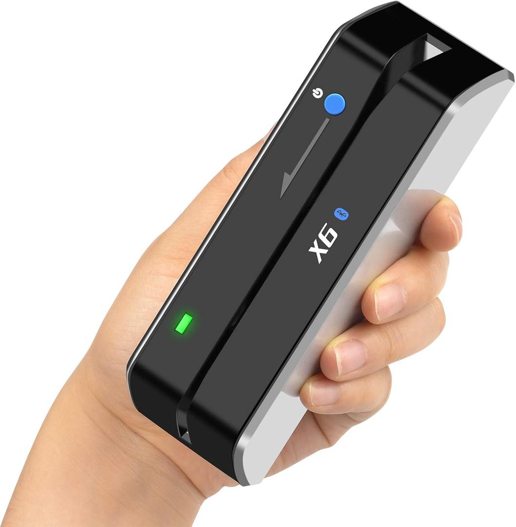 3 Track Bluetooth X6BT VIP Card Reader Writer Encoder POS Strip Card Swipe Reader