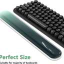 AKIT Ergonomic Mouse Pad with Wrist Rest& Keyboard Wrist Rest, Wrist Rest for Computer Keyboard, Pain Relief, Non-Slip Gel Base, Mousepad Wrist Support for Gaming, Office, Waterdrop Shaped Green