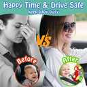 Baby Car Seat Dinosaurs Toys - Kick and Play Double Sided Infant Car Seat Toys with Plush Toys, Mirror, Teether for Baby, Babys Travel Activities, Christmas Birthday Gifts Newborn Infant Toys