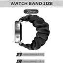 Scrunchie Watch Band 20mm for Women Compatible with Samsung Galaxy Watch Active 2 44mm 40mm/Active 40mm/Galaxy Watch 3 41mm/Galaxy Watch 42mm/Galaxy Watch 4 44mm 40mm/Galaxy watch 5 44mm 40mm/Pro 45mm