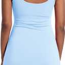 Tennis Dress for Women with Built-in Shorts & Pockets Athletic Golf Dress for Exercise Sports (Blue, M)
