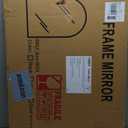 Delma Arched Bathroom Mirror, 24"x36" Wall Mounted Vanity Mirror for Bedroom, Living Room and Entryway, Black