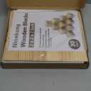 30 Pack Unfinished Wood Blocks 2 Inch - Solid Pine Wooden Cubes for Crafts, Sanded Smooth Natural Wood Squares for Painting, DIY Projects, Puzzle Making & Home Decor