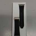 Watch Band for Apple Watch Ultra 2 Band 49mm 46mm 45mm 44mm, Men Luxury Rugged Silicone Rubber Strap with Metal Connector & Folding Clasp for iWatch Series 10 9 8 7 6 5 4 3 2 1 SE (Black)