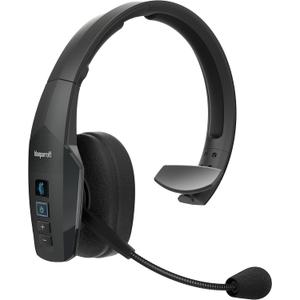 BlueParrott B350-XT Mono Bluetooth Wireless Headphones 96% Noise Canceling Over Head Trucker Headset with Mic, Adjustable Lightweight Headband, IP54-Rated Protection, 24 hrs. Talk Time, Black