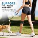 CAMBIVO Patella Tendon Support Knee Brace for Women & Men, Adjustable Knee Strap with Gel Pad & Side Stabilizers, Breathable Lightweight Knee Support for Running, Training & Daily Use (Black, S/M)