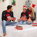 Marvmys Family Matching Christmas Sweater Round Neck Snowman Ugly Knitted Sweater Pullover for Men Women (XX-Large)