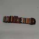 CollarDirect Martingale Collars for Dogs Heavy Duty Tribal Pattern Adjustable Soft Safety Training Nylon Wide Pet Collar Medium Large (Aztec Brown, XL, Neck Size 19"-24")