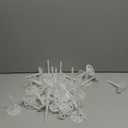 Wonderjune 100 Pcs 4 Inch Heavy Duty Plastic Insulation Masonry Fasteners 2.4 Inch Foam Board Fasteners Washers Polypropylene Concrete Anchors for Fixing and Fastening Rigid Foam Insulation Panels