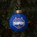 Team Beans Florida Gators 2025 NCAA Basketball National Champions Glass Ball Christmas Tree Ornament-2 5/8"-2 Sided-Blue, Pack Of 2