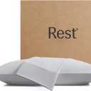 REST Evercool+ Cooling Pillowcases Standard - 2 Pillowcases for Sensitive Skin, Silver Infused Fabric for Hygienic Sleep, Silky Smooth for Curly Hair, High Elastic for Snug Fit (19x29 inches) (Light Gray)