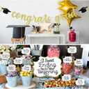 Gold 2026 Graduation Candy Bar Signs Graduation Table Candy Buffet Labels for 2026 Graduation Dessert Food Label Table Party Decorations Gold