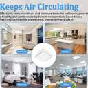 QK60S Bathroom Ventilation Grille Upgrade Cover, Perfect Compatible with Broan Nutone 690 Fan Motor, Replacement for Broan 670, 671, 688, 689, 2.5 Sones - 2 Pack