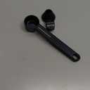 Coffee Scoop & Funnel for Reusable K Cup Refillable Coffee Pods, Coffee Measuring Spoon 2 Tablespoon Capacity, Scoop with Funnel for Ground Coffee, Protein Powder, Tea (Black, 1 Pack)