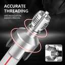 Integrated Internal And External Pipe Thread Tools, 1/2 And 3/4 Pipe Thread Cutting Tools For Industrial Maintenance And Diy Modification To Quickly Stop Leaks (4 points+6 points+PTFE tape+ of gloves)