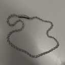 Necklace Chain, Silver Necklace Chain, Twisted Rope Chain Necklace, 3-4mm Silver Chain Necklace 