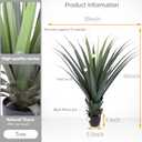 Artificial Spiked Agave Plant 40inch Faux Agave Plants for Front Porch Patio Indoor Outdoor Home Office Decor (2PACK)