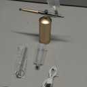 Airbrush Kit With Compressor 48PSI Rechargeable High Pressure Air Brush Set Cordless Airbrush Kit with 0.3mm Nozzle for Painting,Nail Art, Cake Decor,Makeup,Modeling (Golden)