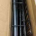 MidWest Homes for Pets Large LifeStages Single Door 42-Inch Folding Dog Crate, Enhanced Security, Includes Leak-Proof Pan, Divider Panel, Handle, Rubber Feet (Black)