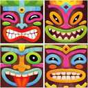 80Pcs Hawaiian Luau Napkins Tiki Disposable Napkin Summer Aloha Paper Luncheon Dinner Napkin for Hawaiian Tropical Table Supplies