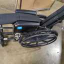 Medline Reclining Wheelchair, Desk-Length Arms and Elevating Leg Rests, 16" x 18" Seat (W x D)