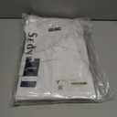 Mens Big and Tall Dress Shirts Button Down Shirts Long Sleeve Shirt from Size S to 6XL(T) (White)