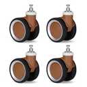 Luggage Wheels Replacement, 4 pcs Suitcase Wheels, Luggage Replacement Spinner for TILYMOL All Models and Sizes of Suitcases (Brown)