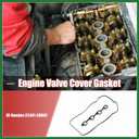 Motoforti 1 Set Engine Valve Cover Gasket 22441-2B002 for HYUNDAI I20 2008-2015 Black Long-lasting