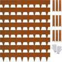 WORTH Garden Corten Steel Pre-Rusted Lawn Landscape Edging 8-Pack 6" x 40"