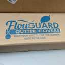 FlowGuard USA Made Professional DIY 5 Inch High Clearance 50-Year Gutter Cover System - Matte - Aluminum Gutter Guards - 204 Feet - by FlexxPoint