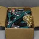 Hand Press Grommet Machine Tarp Grommet Tool Kit Heavy Duty Grommet Press with Punch Hole Tool, Rubber Hammer,3 Dies (#0#2#4),3000Pcs Sliver/Gold Grommets(1/4 3/8 1/2 inch) for Fabric Curtains Kit (Green)