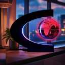 Magnetic Levitation Floating Rotating World Globe for Children With Colored Lamp And Touch Switch For Men Boss Cool home/Office Decor Unique Gifts Or Kids Desk TechAccessories Gadget Teenage Toys