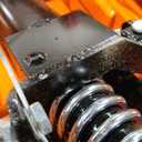 VEVOR Hydraulic Lift Table Cart, 330lbs Load Capacity 50 Inch Lifting Height, Manual Single Scissor Lift Table with Non-Slip Pad and 4 Wheels, Hydraulic Scissor Cart for Material Handling, Orange