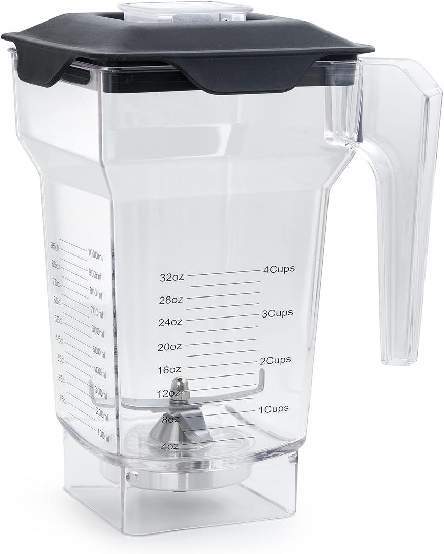 75 oz Container Pitcher for Blendtec Blenders, for Blendtec Jar Replacement, Compatible with all Consumer Blendtec Blenders, Includes Container, Blade & Lid