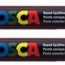 posca Authentic Marker Set, 2 White Professional Grade Paint Markers with 1MR Extra Fine Tip