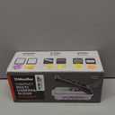 Mueller Vegetable Chopper Mandoline Slicer, Food Veggie Chopper, Cheese Grater, Onion Vegetable Cutter with Container, Dicer, Kitchen Gadgets & Essentials, White Sand/Grey (6 blade)