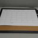 MaxGear Dry Erase Board Calendar Whiteboard for Wall, 17” x 13” White Board with Cork Board, Monthly Bulletin Board Calendar with Wood Frame, Whiteboard & Corkboard Combo for Office, School, Home