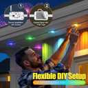 Permanent Outdoor Lights for House, 300ft RGB+IC Smart LED Eaves Lights, IP67 Waterproof Outdoor Lighting with App/Remote Control for Christmas, New Year, Halloween, Holiday, Party, Daily