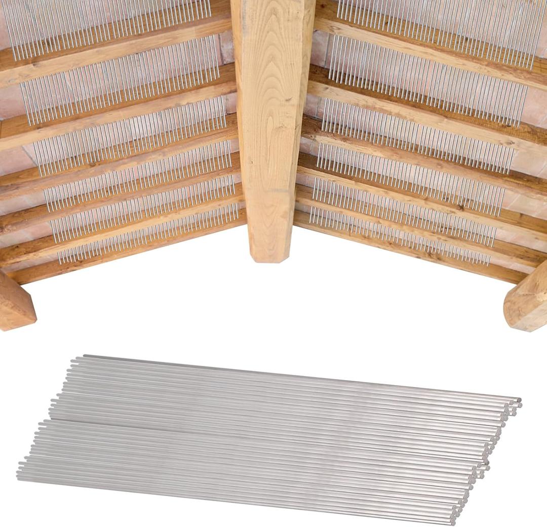 200 PCS Insulation Support Wire 16 Inch Stainless Steel Insulation Holder Wire Metal Insulated Support Rods for Attic Insulation Ceiling Insulation, Silver