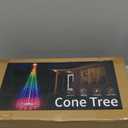 8FT Outdoor Christmas Tree Decorations Smart App Control, DIY Patterns Prelit Multicolor Outdoor Christmas Tree Light Show, Waterproof Magical String Lights with Remote Music Timer for Yard