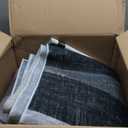 RUGSREAL 10x13 Rugs for Living Room Washable Rug Abstract Circles Rug Contemporary Modern Area Rugs Stain Resistant Low Pile Throw Carpet for Bedroom Home Decor, Grey