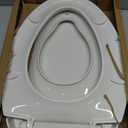 Toilet Seat with Toddler Seat Elongated, PP Material Family Toilet Seat Cover, Soft Close Adult & Toddler Seats, Easy to Clean, Safe Potty Training Solution for Kids, Bathroom Upgrade for Home