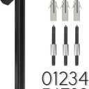 5 inch Stainless Steel Floating House Number, Metal Modern House Numbers, for Outdoor Mailbox Yard Home Wall DoorGarage Gate with Nail Kit, Coated Black, 912 Visibility Signage