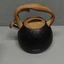 POLIVIAR Tea Kettle, 2.7 Quart Stovetop Tea Kettle, Audible Whistling Teapot with Crackle Finish, Food Grade Stainless Steel for Anti-Rust, Anti Hot Handle, Suitable for All Heat Sources (JX2023-LRB)