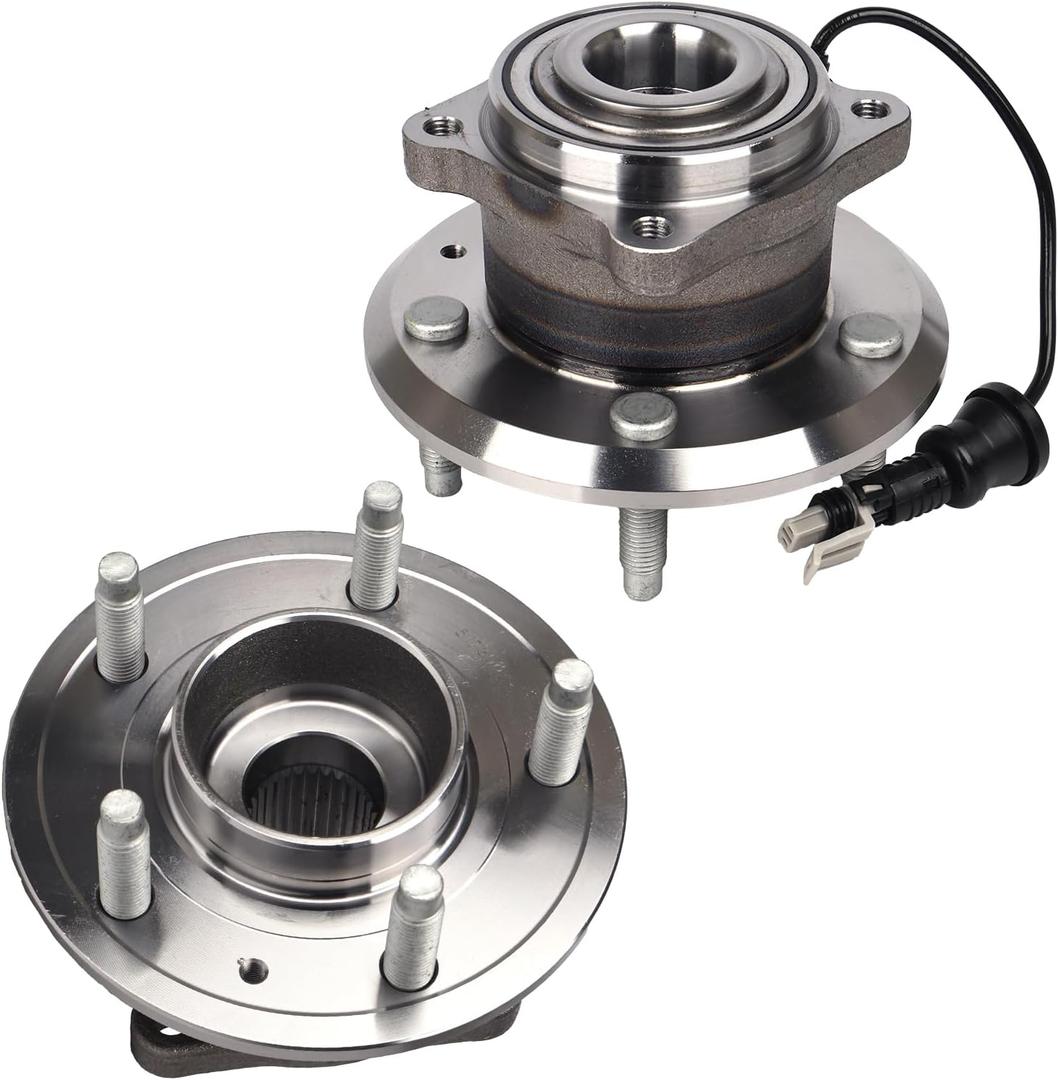 Autoround 512358 Rear Wheel Bearing and Hub Assembly Fit for Chevy Equinox & Pontiac Torrent & Suzuki XL 2007-2009, Saturn Vue 2008-2010, Chevrolet Captiva Sport 2012-2015, 5 Lugs w/ABS Pair